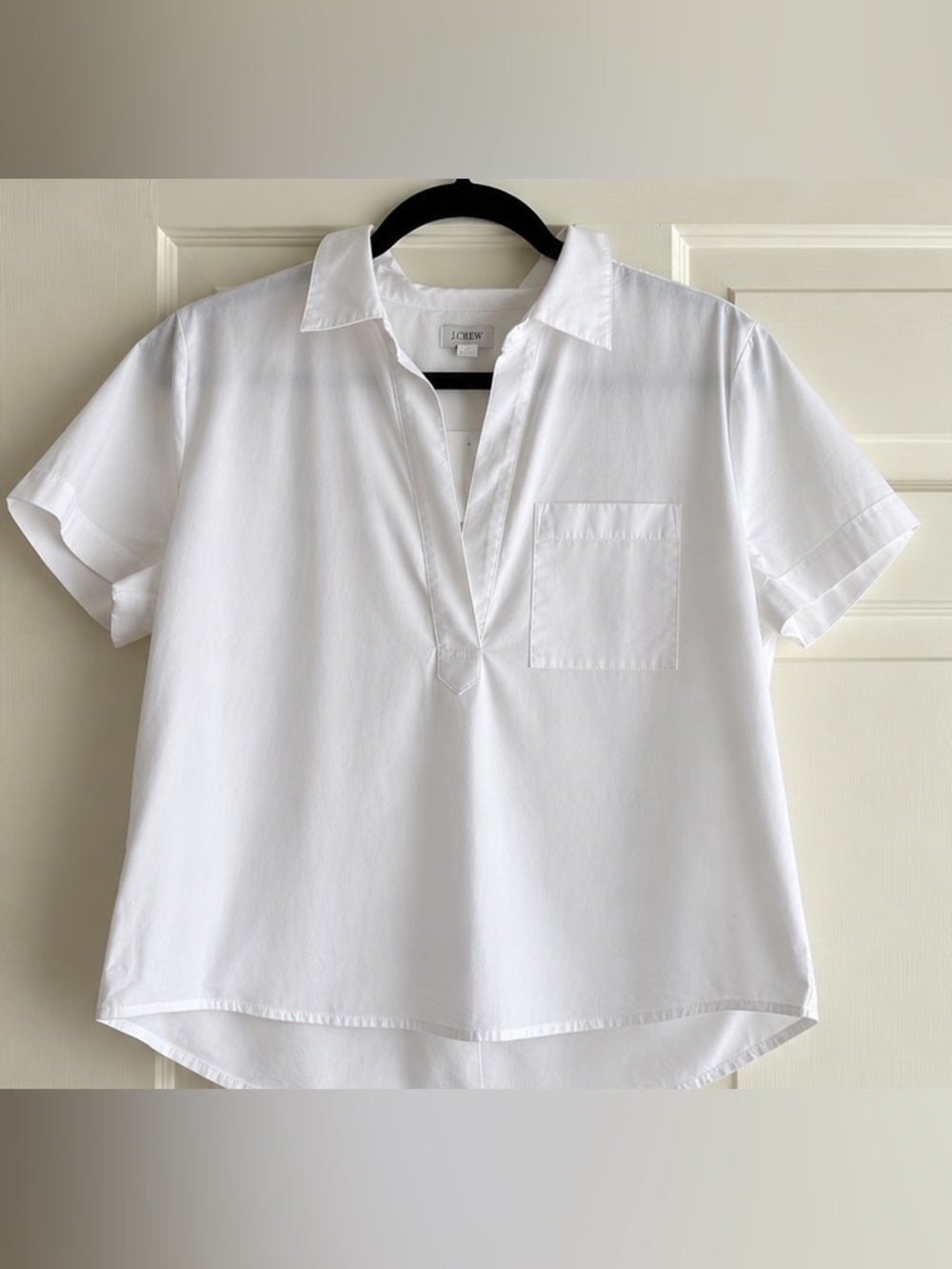 NWT - J.Crew White Short-Sleeve Oxford Shirt